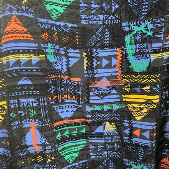 Lularoe Bright Geometric Joy Longline Vest - Picture 6 of 8